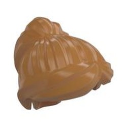 LEGO part  MINI WIG NO. 5 in Medium Nougat