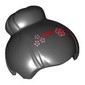Hair Top Knot Bun with Flowers Print