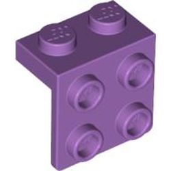 LEGO part 21712 ANGLE PLATE 1X2 / 2X2 in Medium Lavender