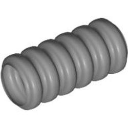 LEGO part 100902 CORRUGATED PIPE 16MM in Silver Metallic/ Flat Silver