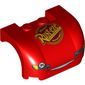 Vehicle Body, Wheel Arch / Mudguard 3 x 4 x 1 2/3 Curved with Front with Headlights, Grill and 'Rust-eze' Print [8487 / 8200]