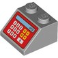 Slope 45° 2 x 2 with Red Cash Register and '+15' Print