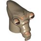 Minifig Head Special, Geonosian with Black Eyes Print