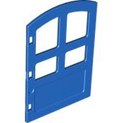 Duplo Door 1 x 4 x 4 with Four Panes, Different Size and Curved Top