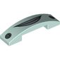 Slope Curved 4 x 1 Double with No Studs and Lips and Round Headlights Print (Flo)