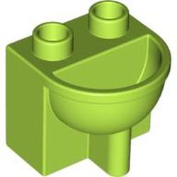 LEGO part 10021990 WASH BASIN in Bright Yellowish Green/ Lime