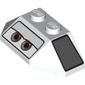Wedge Sloped 45° 2 x 4 Triple with Eyes and Dark Bluish Gray Panels Print (Shu Todoroki)