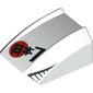 Slope Curved 2 x 2 with Lip, No Studs with Asian/Japanese Characters (Japan/Nippon) and Number 7 Print