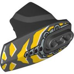 Large Figure Limb Cover, Size 5, Armor with Ball Joint Socket with Yellow Insect Print (Waspix)