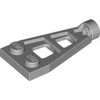 Light Bluish Gray Plate Special 1 x 2 with Long Stud Receptacle (Space Wing)