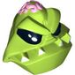 Minifig Head Special, Alien with 4 Fangs and Brain Tissue Print