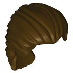 LEGO part 95226 BOYS WIG, HORSE TAIL in Dark Brown