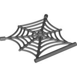 LEGO part 10007255 SPIDER'S WEB W. SHAFT Ø 3.2 in Dark Stone Grey / Dark Bluish Gray