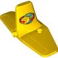 Duplo Airplane Cargo Tail with Box and Arrows and Globe Print