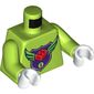 Torso MBA Level 1 Logo Print, Lime Arms, White Hands