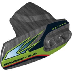 Large Figure Limb Cover, Size 5, Armor with Ball Joint Socket with 'BREEZ 2.0' Print