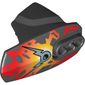 Large Figure Limb Cover, Size 5, Armor with Ball Joint Socket with Fire and Silver Double Lightning Bolt Print (Nitroblast)
