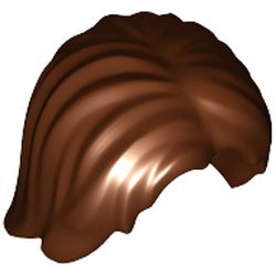 LEGO part MINI WIG NO. 8 in Reddish Brown