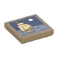 Tile 2 x 2 with Sailing Ship and Moon Print