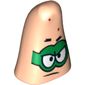 Minifig Head Special, Starfish with Bright Green Mask Print (Patrick)
