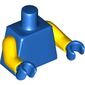 Torso, Yellow Arms, Blue Hands [Plain]