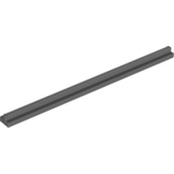 LEGO part STRAIGHT RAIL in Dark Stone Grey / Dark Bluish Gray