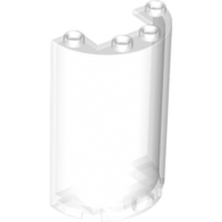 LEGO part 10035312 WALL ELEMENT, ROUND 5X4X2 in Transparent/ Trans-Clear