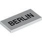 Tile 2 x 4 with 'BERLIN' Print