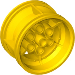 LEGO part 51488 RIM WIDE 43,2X26 W 6 HOL.Ø 4.8 in Bright Yellow/ Yellow