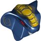 Minifig Head Special, Snake with Fangs, Red Eyes and Yellow and Dark Bluish Gray Scales Print (Slithraa)