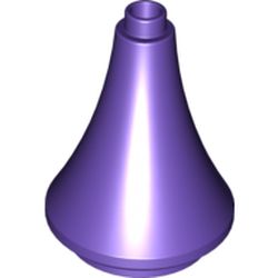 LEGO part STEEPLE, ROUND 3X3X3 in Medium Lilac/ Dark Purple