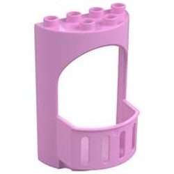 Duplo Building Wall 4 x 3 x 5 Curved Turret with Balcony - Castle