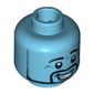 Minifig Head Genie, Eyebrows and Facial Hair, Open Smile Print [Blocked Open Stud]