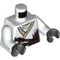 Torso Robe, Brown Rope and White Undershirt / Gold Lion on Back Print, White Arms, Black Hands
