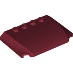 LEGO part 10052031 PLATE 4X6X2/3 in Dark Red