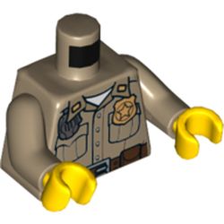 lego minifigure tan torso