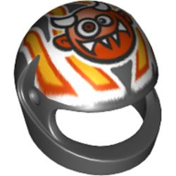 Helmet, Standard with Crazy Demon Print