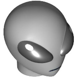 Minifig Head Special, Alien with Large Black Eyes Print