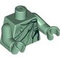 Torso Robe / Toga with Black and Dark Green Details Print (Lady Liberty), Sand Green Arms and Hands