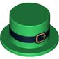 Top Hat with Black Belt and Gold Buckle Print