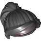 Hair Ponytail and Swept Sideways Fringe with Purple Highlights Print