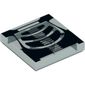 Tile 2 x 2 with Black Chest X-Ray Print