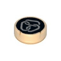 Tile Round 1 x 1 with Ninjago Constrictai Print