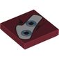 Tile 2 x 2 with Blue Eyes on White Background Print