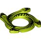 Ring 4 x 4 with 2 x 2 Hole and 4 Snake Head Ends and Black Scales Snake Print (Ninjago Spinner Crown)