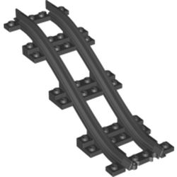 Vehicle Track, Train, Plastic Narrow, Ramp 5 Bricks High