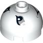 Brick Round 2 x 2 Dome Top, Hollow Stud with Angry Eyes and Grin Print (Joker Bomb)