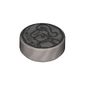 Tile Round 1 x 1 with Coin Print