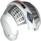 Helmet Rebel Pilot, Center Ridge with White Grid on Dark Bluish Gray Print
