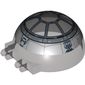 Windscreen 6 x 6 x 3 Canopy Half Sphere with Dual 2 Fingers and Tie-Fighter Print